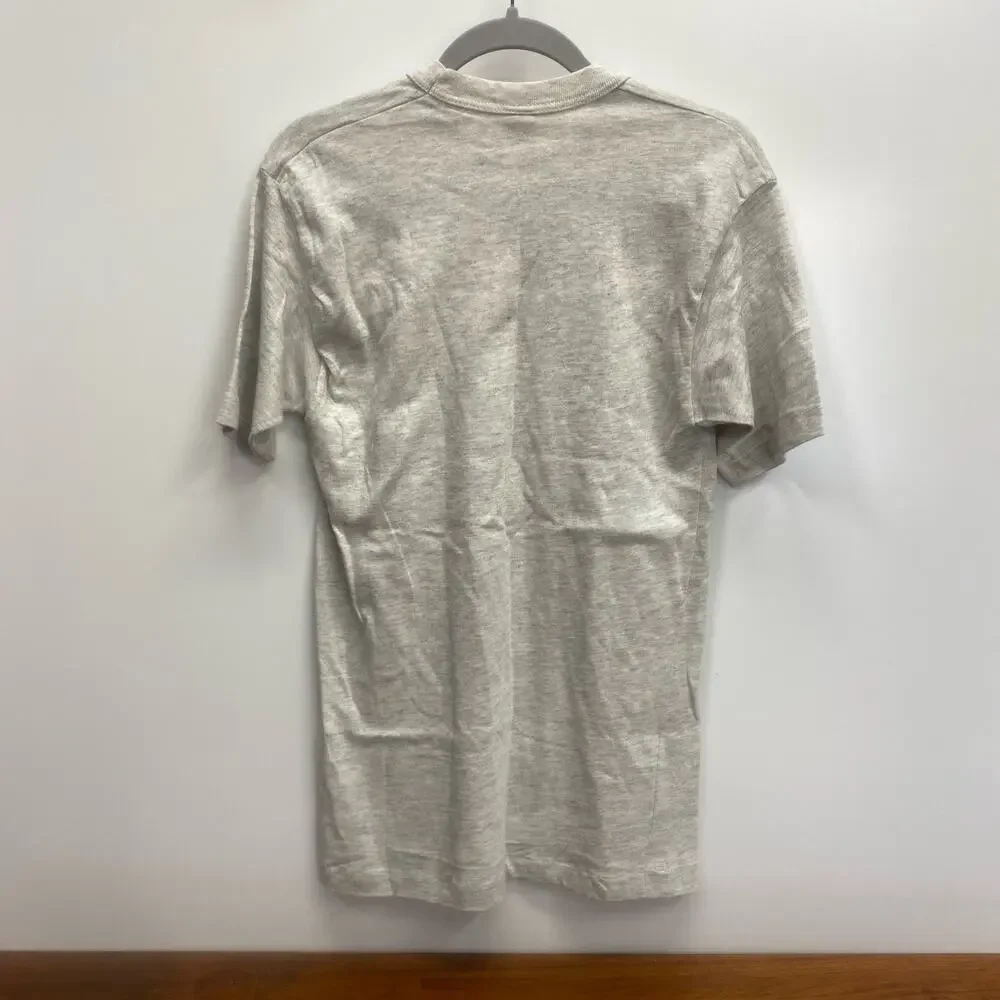 New Vintage 90’s B-D BAGGIES Grey T Shirt Mens M Med GYM BAGGS Crew Neck Tee NWT